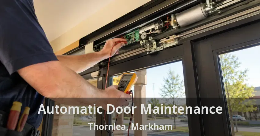 Automatic Door Maintenance Thornlea, Markham - ON