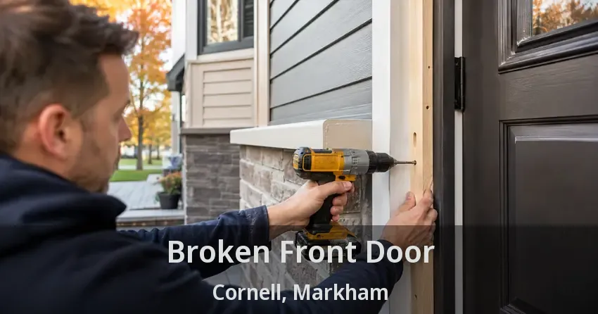 Broken Front Door Cornell, Markham - ON