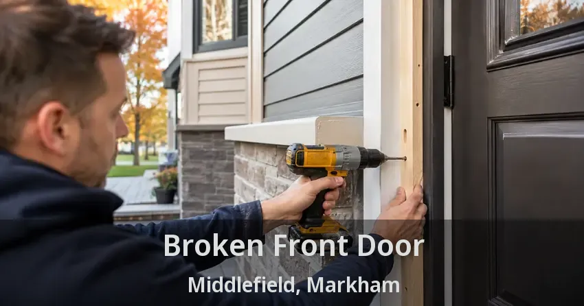 Broken Front Door Middlefield, Markham - ON