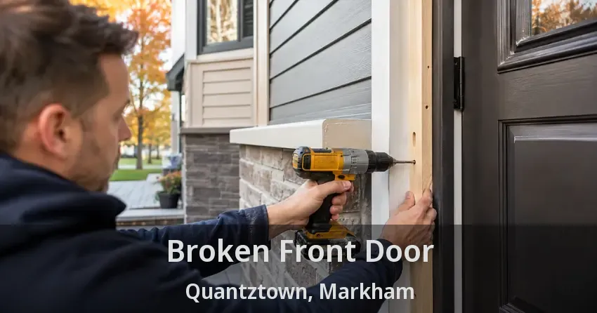Broken Front Door Quantztown, Markham - ON