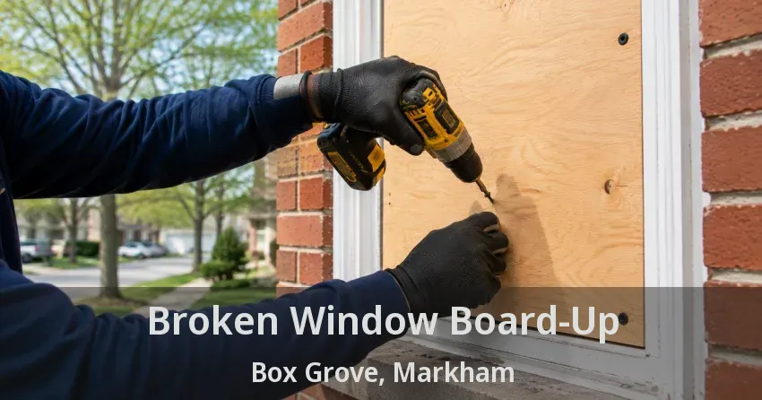 Broken Window Board-Up Box Grove, Markham - ON