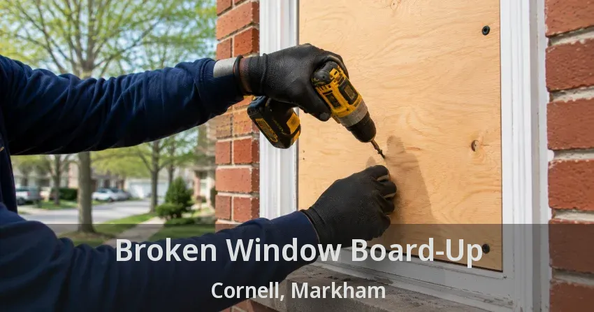 Broken Window Board-Up Cornell, Markham - ON