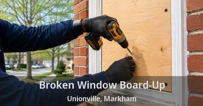 Broken Window Board-Up Unionville, Markham - ON
