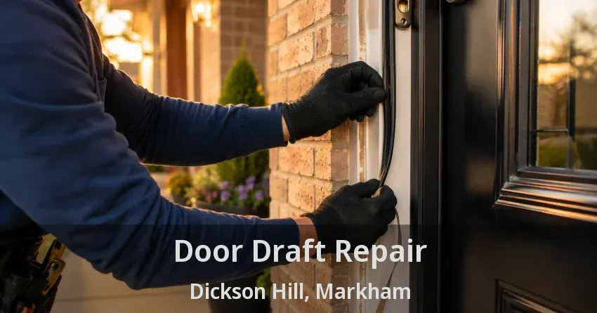 Door Draft Repair Dickson Hill, Markham - ON