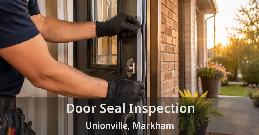 Door Seal Inspection Unionville, Markham - ON
