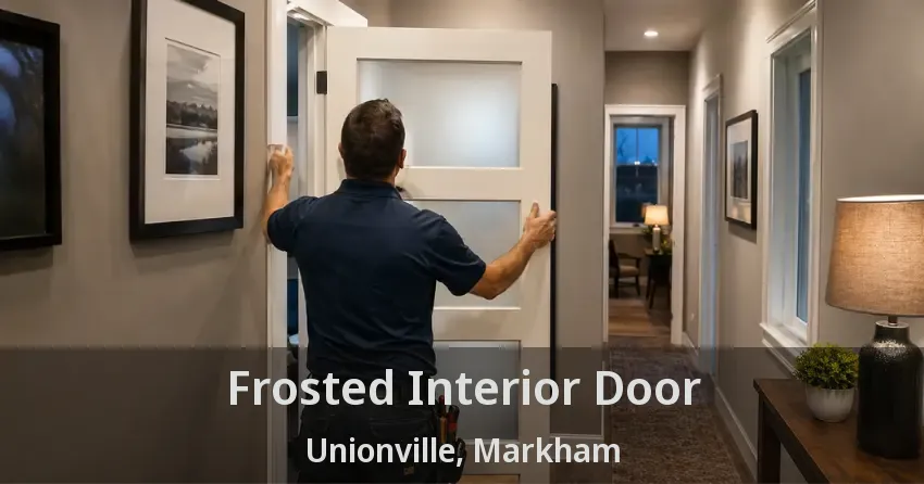 Frosted Interior Door Unionville, Markham - ON
