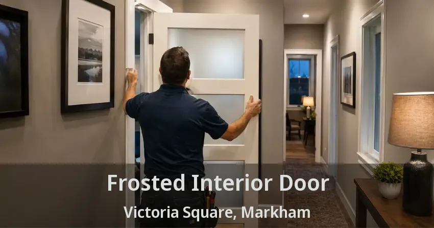 Frosted Interior Door Victoria Square, Markham - ON