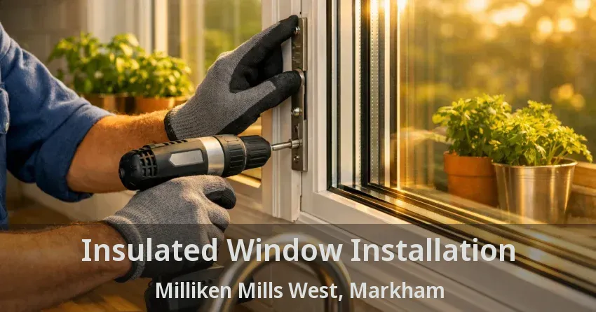Insulated Window Installation Milliken Mills West, Markham - ON