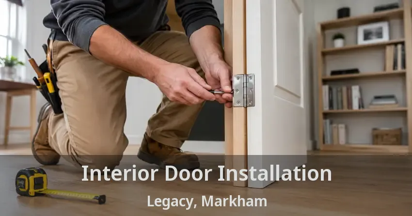 Interior Door Installation Legacy, Markham - ON