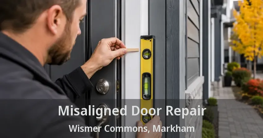 Misaligned Door Repair Wismer Commons, Markham - ON