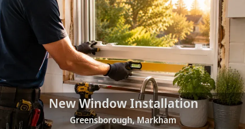 New Window Installation Greensborough, Markham - ON