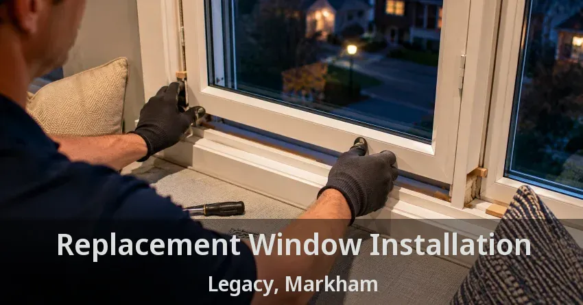 Replacement Window Installation Legacy, Markham - ON