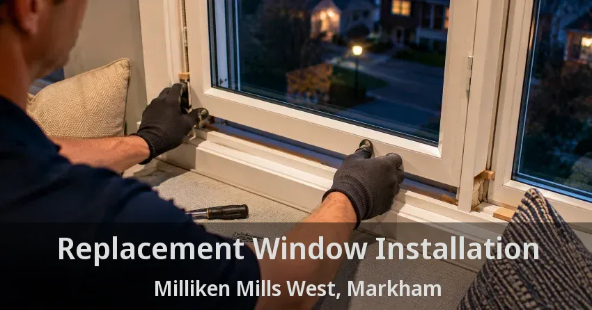 Replacement Window Installation Milliken Mills West, Markham - ON