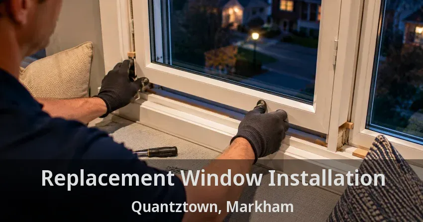 Replacement Window Installation Quantztown, Markham - ON