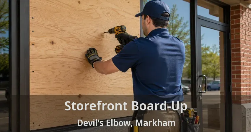 Storefront Board-Up Devil's Elbow, Markham - ON
