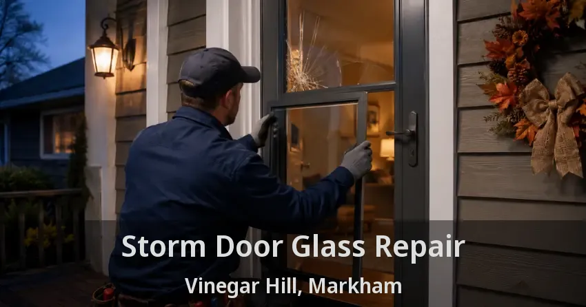 Storm Door Glass Repair Vinegar Hill, Markham - ON