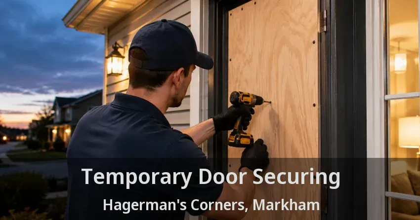 Temporary Door Securing Hagerman's Corners, Markham - ON