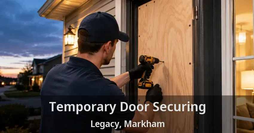 Temporary Door Securing Legacy, Markham - ON