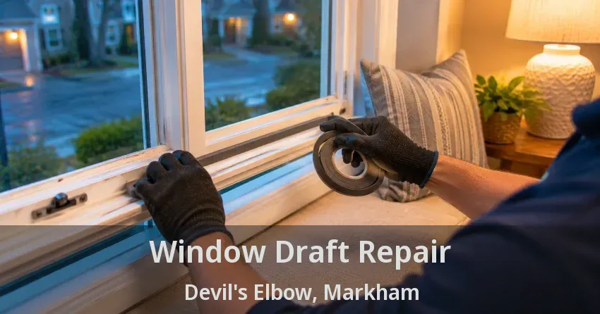 Window Draft Repair Devil's Elbow, Markham - ON