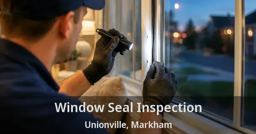 Window Seal Inspection Unionville, Markham - ON