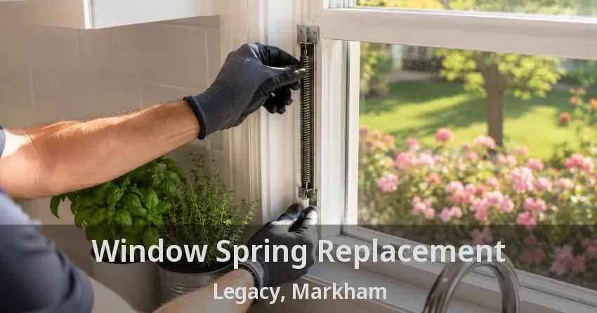 Window Spring Replacement Legacy, Markham - ON