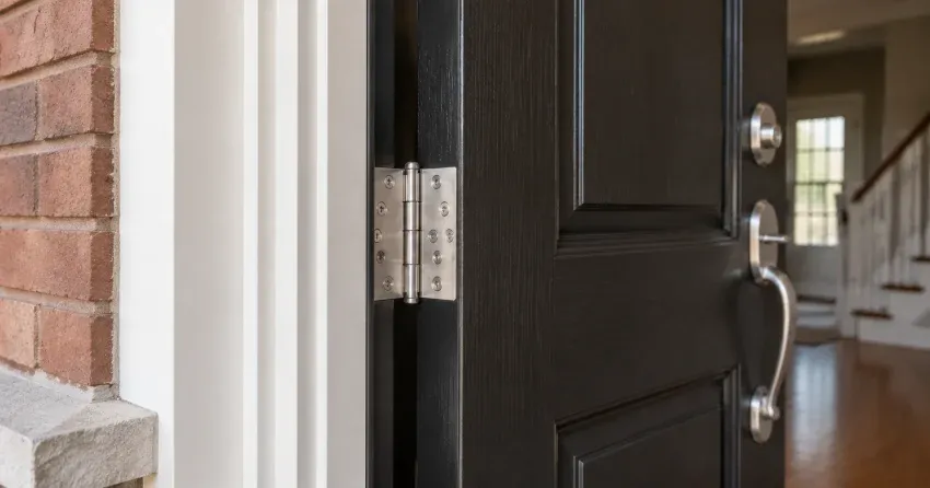 technician repairing a front door lock and frame in Mongolia, Markham